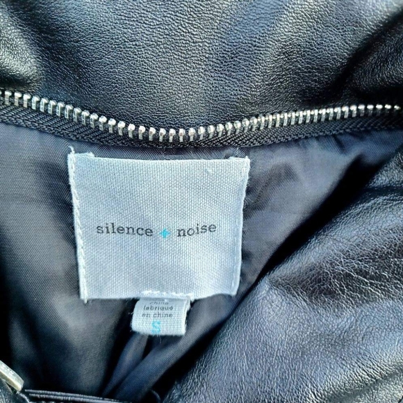 NWOT Faux Leather Biker Jacket - Picture 8 of 16